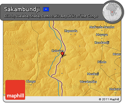 Physical 3D Map of Sakambundji