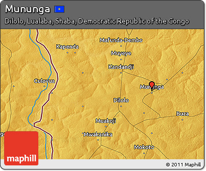 Physical 3D Map of Mununga