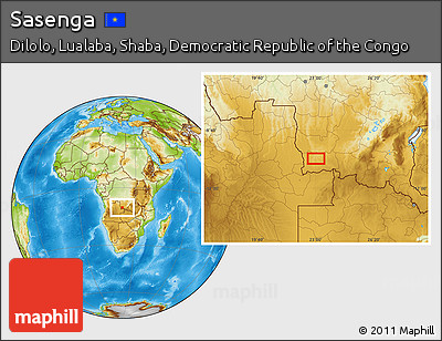 Physical Location Map of Sasenga
