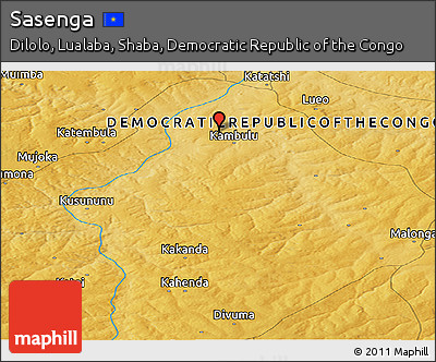 Physical Panoramic Map of Sasenga