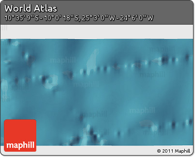Satellite 3D Map of the Area around 10° 17' 43" S, 24° 34' 30" W
