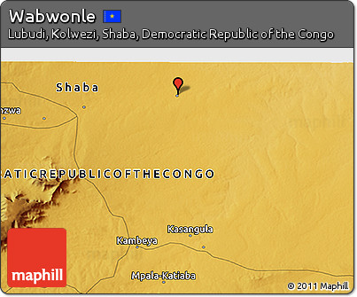 Physical 3D Map of Wabwonle