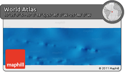 Physical Panoramic Map of the Area around 10° 17' 43" S, 26° 16' 29" W