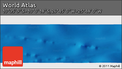 Physical Panoramic Map of the Area around 10° 17' 43" S, 26° 16' 29" W