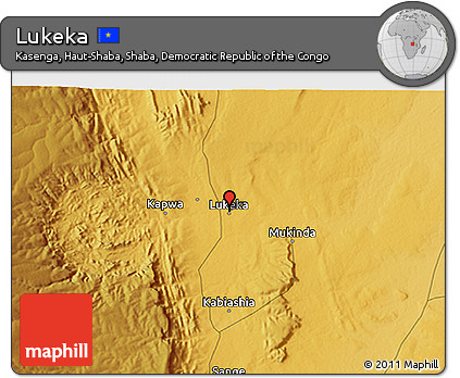 Physical 3D Map of Lukeka