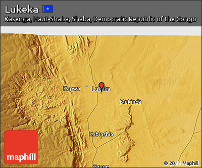 Physical 3D Map of Lukeka