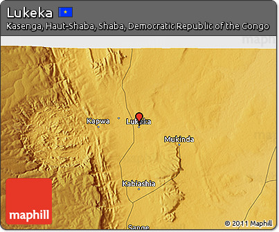 Physical 3D Map of Lukeka