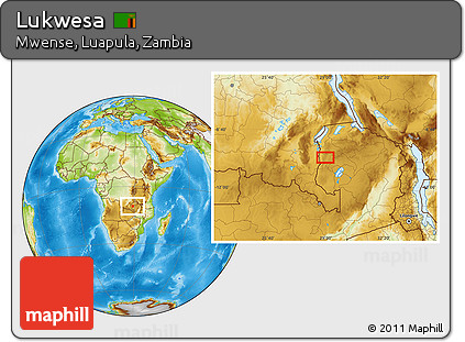 Physical Location Map of Lukwesa