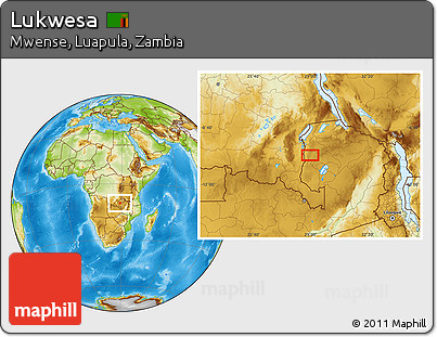 Physical Location Map of Lukwesa