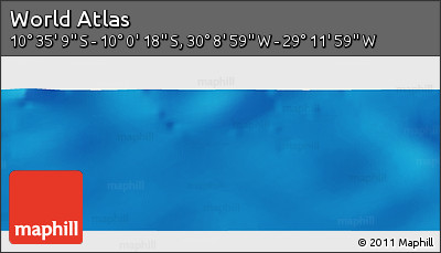 Shaded Relief Panoramic Map of the Area around 10° 17' 43" S, 29° 40' 29" W