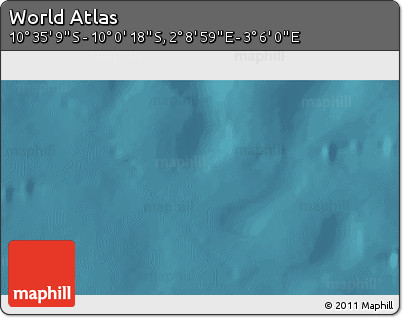 Satellite 3D Map of the Area around 10° 17' 43" S, 2° 37' 30" E