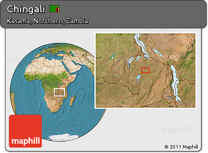 Satellite Location Map of Chingali