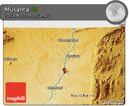 Physical 3D Map of Musanta