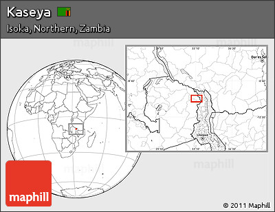 Blank Location Map of Kaseya