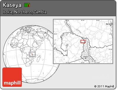 Blank Location Map of Kaseya