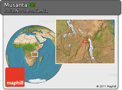 Satellite Location Map of Musanta