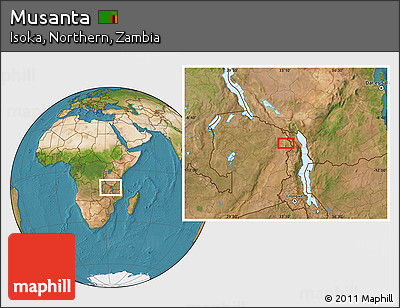 Satellite Location Map of Musanta