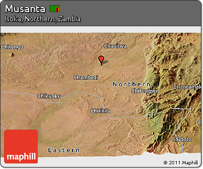Satellite Panoramic Map of Musanta
