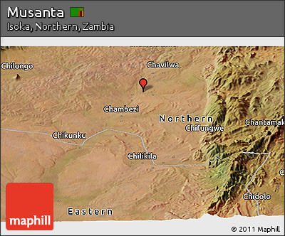 Satellite Panoramic Map of Musanta
