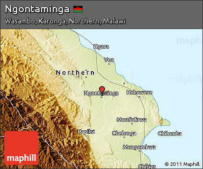 Physical 3D Map of Ngontaminga