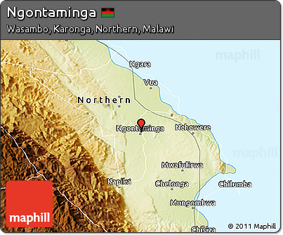 Physical 3D Map of Ngontaminga
