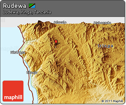 Physical 3D Map of Rudewa