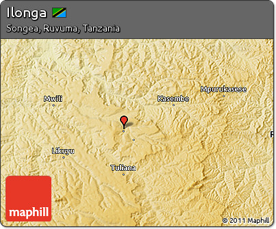 Physical 3D Map of Ilonga