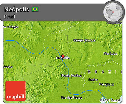 Physical Map of Neópolis