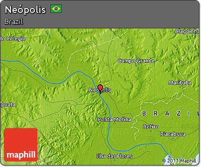 Physical Map of Neópolis