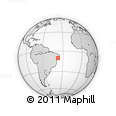 Outline Map of the Area around 10° 17' 43" S, 37° 19' 30" W, rectangular outline