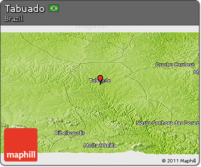 Physical Panoramic Map of Tabuado