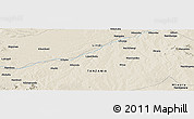 Shaded Relief Panoramic Map of Mnero