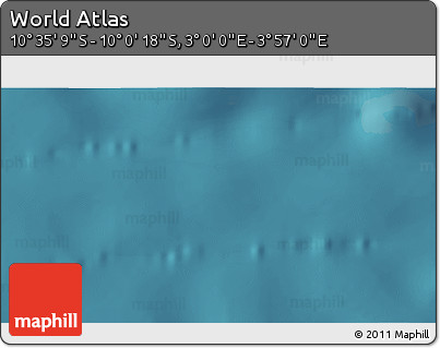 Satellite 3D Map of the Area around 10° 17' 43" S, 3° 28' 30" E