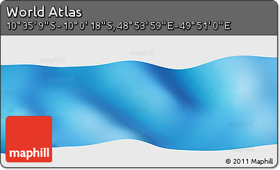 Physical Panoramic Map of the Area around 10° 17' 43" S, 49° 22' 30" E