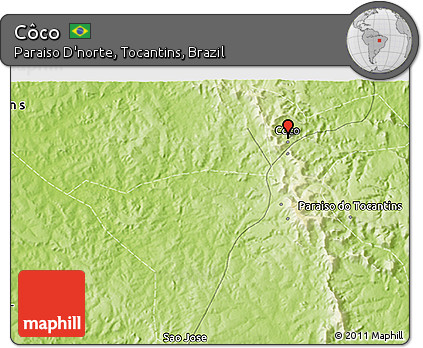 Physical 3D Map of Côco