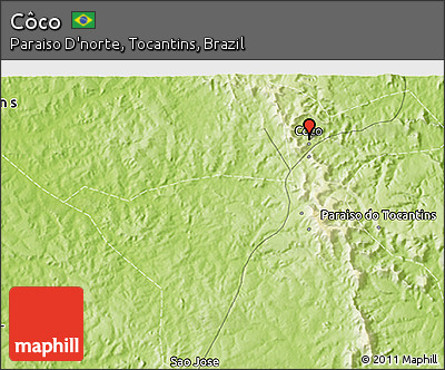 Physical 3D Map of Côco