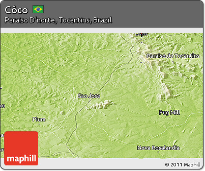 Physical Panoramic Map of Côco