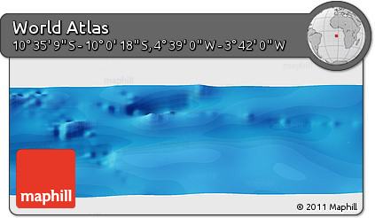 Political Panoramic Map of the Area around 10° 17' 43" S, 4° 10' 30" W