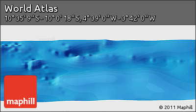 Political Panoramic Map of the Area around 10° 17' 43" S, 4° 10' 30" W