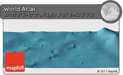 Satellite Panoramic Map of the Area around 10° 17' 43" S, 53° 37' 30" E