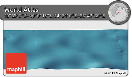 Satellite Panoramic Map of the Area around 10° 17' 43" S, 55° 19' 30" E