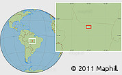 Savanna Style Location Map of the area around 10° 17' 43" S, 55° 10' 29" W