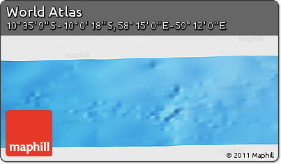 Physical Panoramic Map of the Area around 10° 17' 43" S, 58° 43' 30" E
