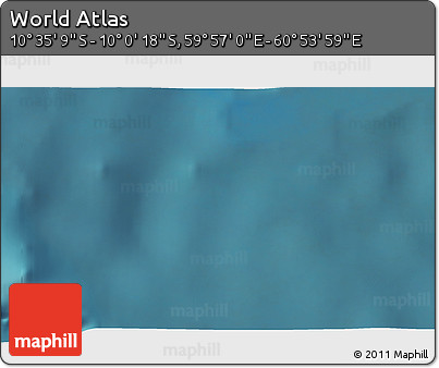 Satellite 3D Map of the Area around 10° 17' 43" S, 60° 25' 29" E