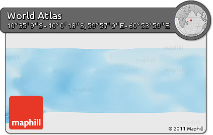 Physical Panoramic Map of the Area around 10° 17' 43" S, 60° 25' 29" E