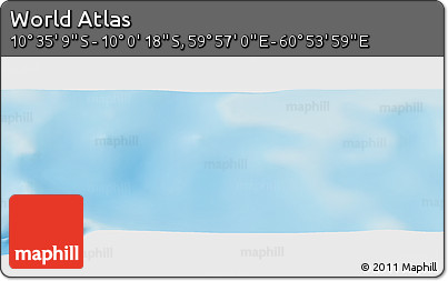 Physical Panoramic Map of the Area around 10° 17' 43" S, 60° 25' 29" E