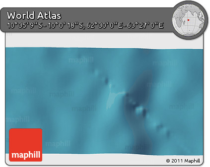 Satellite 3D Map of the Area around 10° 17' 43" S, 62° 58' 30" E
