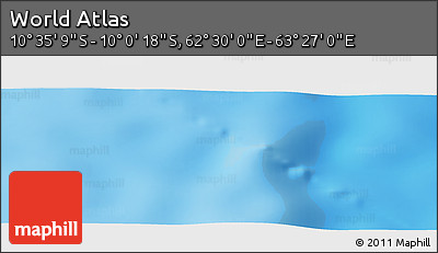 Physical Panoramic Map of the Area around 10° 17' 43" S, 62° 58' 30" E