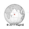 Outline Map of the Area around 10° 17' 43" S, 64° 40' 30" E, rectangular outline