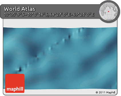Satellite 3D Map of the Area around 10° 17' 43" S, 68° 55' 30" E
